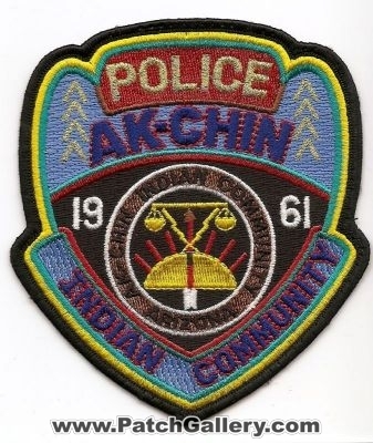 Ak Chin Indian Community Police Department (Arizona)
Thanks to placido for this scan.
Keywords: dept. tribe tribal ak-chin