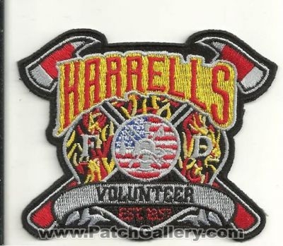 Harrells Volunteer Fire Department Patch (North Carolina) (Error)
Thanks to Ronnie5411 for this scan.
Keywords: vol. dept.