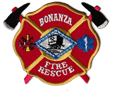 Bonanza Fire Department Patch (Arkansas)
Thanks to Ronnie5411 for this scan.
