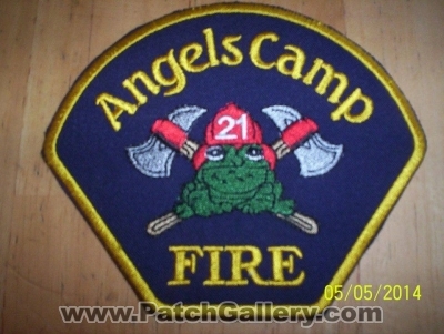 Angels Camp Fire Department Patch (California)
Thanks to Ronnie5411 for this picture.
Keywords: dept.
