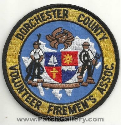 Dorchester County Volunteer Firemens Association Patch (South Carolina)
Thanks to Ronnie5411 for this scan.
Keywords: co. vol. assoc. fire