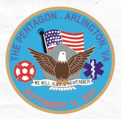 Pentagon We Will Always Remember (Virginia) (Sticker)
Thanks to CHF182 for this scan.
Keywords: fire ems September 11, 2001 9-11 the Arlington