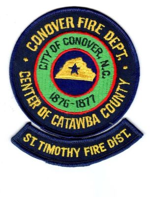 Conover Fire Department (St.Timothy District) (North Carolina)
Thanks to Headly for this scan.
Keywords: Conover, St. Timothy, Catawba County