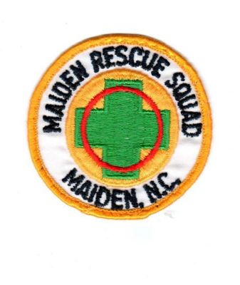 Maiden Rescue Squad (North Carolina)
Patch from 1960's-70's
