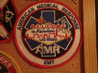 American Medical Response AMR Las Vegas EMT EMS Patch (Nevada)
Thanks to Jeremiah Herderich for this picture.
Keywords: welcome to fabulous