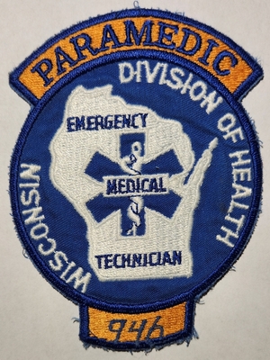 Wisconsin State Emergency Medical Technician EMT Paramedic 946 EMS Patch (Wisconsin)
Uploaded by Chulsey
