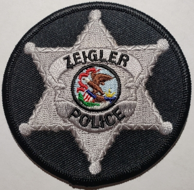 Zeigler Police Department Badge Patch (Illinois)
Thanks to Chulsey
Keywords: Zeigler Police Department Badge Patch (Illinois)