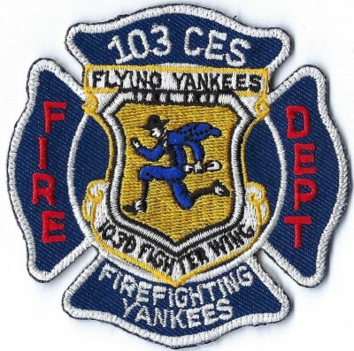 103 CES Fighter Wing Fire Department (CT)
The "Flying Yankees" of the 103rd Airlift Wing are the eleventh oldest Air National Guard unit in the United States,
