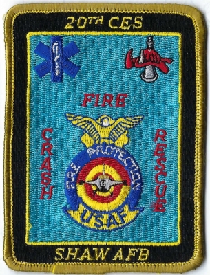 Shaw AFB Crash Fire Rescue (SC)
MILITARY - 20th CES (Civil Engineering Squadron).
