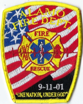 Alamo Fire Department (GA)
9-11-01.  "One Nation Under God".
