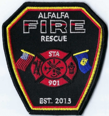Alfalfa Fire Department (OR)
New Fire Department in 2013.  Population < 2,000.  Station 901.
