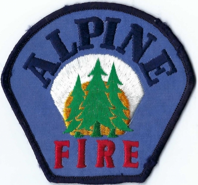Alpine Fire Department (CA)
DEFUNCT - Merged w/Alpine Fire District
