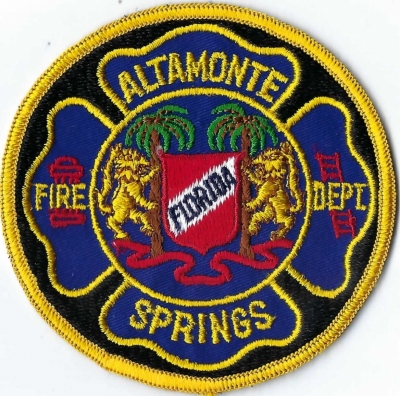 Altamonte Springs Fire Department (FL)
DEFUNCT - Merged w/Seminole County Fire Department.
