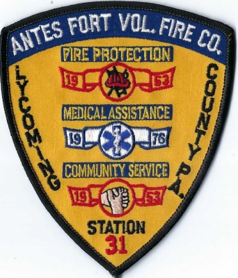 Antes Fort Volunteer Fire Company (PA)
Fort Antes was a stockade surrounding the home of Colonel John Henry Antes, built circa 1778 in Revolutionary War.  Pop < 2,000.
