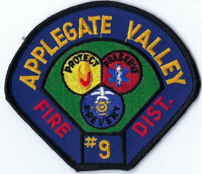 Applegate Valley Fire District #9
DEFUNCT - Merged w/Applegate Valley Fire District.
