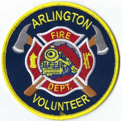 Arlington Volunteer Fire Department (IL)
The Union Pacific Railroad was the lifeline that started the Village of Arlington through the 1800's and today.  See patch.
