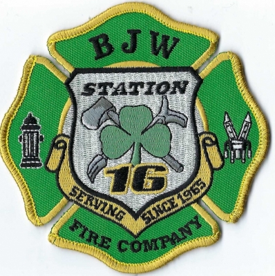 BJW Fire Company (PA)
BJW stands for Bigler-Jackson-Woodland.  Station 16.
