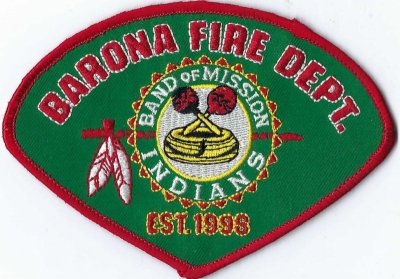 Barona Fire Department (CA)
TRIBAL - Barona Band of Mission Indians
