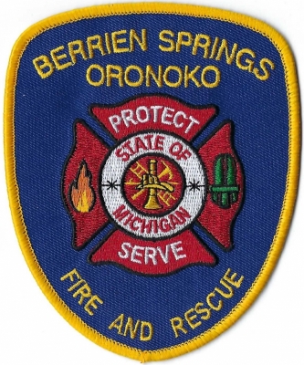 Berrien Springs Oronoko Fire & Rescue (MI)
Population < 2,000

