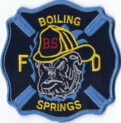 Boiling Springs Fire Department (SC)
The "Bulldogs" is the High School Mascot.  See patch.
