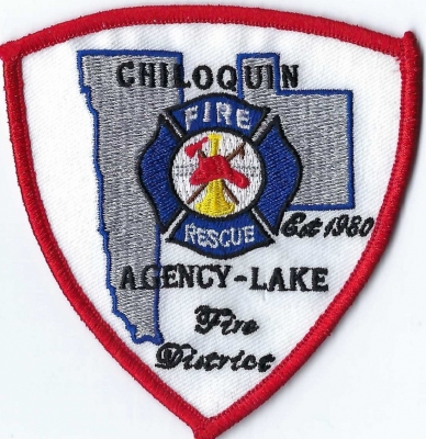 Chiloquin Agency - Lake Fire District (OR)
DEFUNCT - Chiloquin F&R (Tribal)
