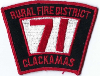 Clackamas County Rural Fire District 71 (OR)
DEFUNCT
