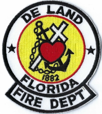 De Land Fire Department (FL)
In 1882, two devout Baptist men included a cross, anchor and heart in the town seal, representing faith, hope and charity.
