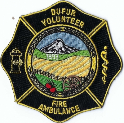 Dufur Volunteer Fire Department (OR)
Population < 2,000.
