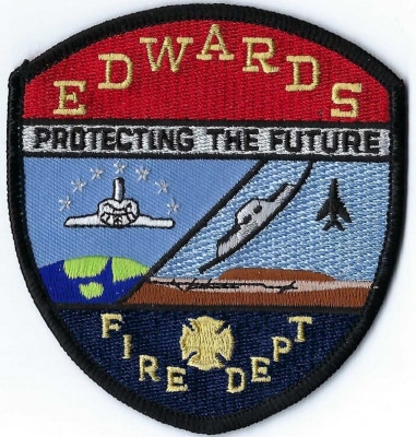 Edwards AFB Fire Department (CA)
MILITARY - Air Force Base.  Columbia Space Shuttle lands at Edwards AFB in 1981.
