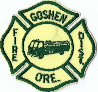 Goshen Fire District (OR)
DEFUNCT - Merged w/Pleasant Hill-Goshen Fire District
