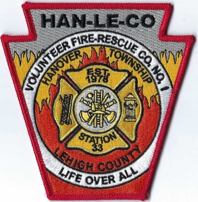 Han-Le-Co Volunteer Fire Rescue Company No. 1 (PA)
Station 33
