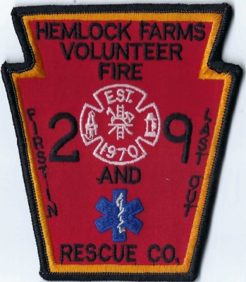 Hemlock Farms Volunteer Fire Department (PA)
Station 29.
