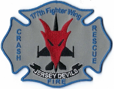 177th Fighter Wing ANG Crash Fire Rescue (NJ)
MILITARY - Home of the Jersey Devils.  The unit flies the F-16C/D aircraft. The wing’s mission: Readiness for worldwide deployment. 
