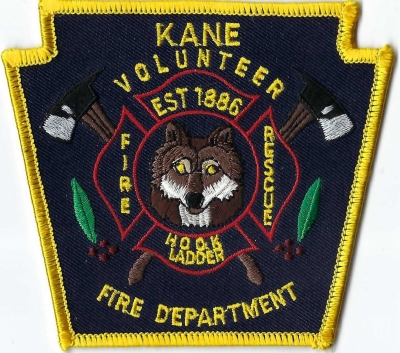 Kane Volunteer Fire Department (PA)
Kane is the home of the McCleery Discovery Center and the Kane Historic Preservation Society and lobo wolves.
