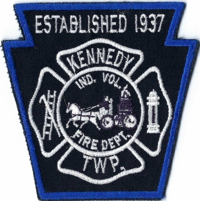 Kennedy Twp. IND. Volunteer Fire Department (PA)
"IND" means "Independent".
