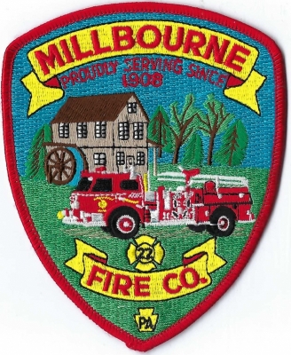 Millbourne Fire Company (PA)
Population < 2,000.  Millbourne Mills was a flour mill owned by the Sellers family in Upper Darby Township, Pennsylvania.  See patch.
