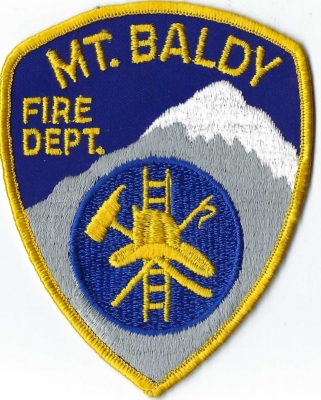 Mt. Baldy Fire Department (CA)
AKA Mt. Baldy is also known as Mt. San Antonio.  Baldy was named because the face of the mountain is treeless.  Population < 1,000.
