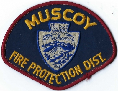 Muscoy Fire Protection District (CA)
DEFUNCT - Merged w/San Bernardino County Fire Department 1985
