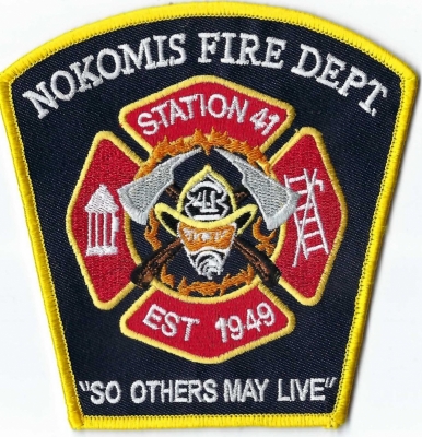 Nokomis Fire Department (FL)
Nokomis is a girl's name that means "my grandmother" in the Ojibwe language. It also the name of Hiawatha's grandmother.
