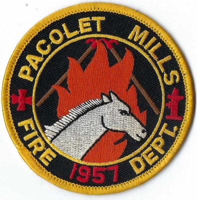 Pacolet Mills Fire Department (SC)
DEFUNCT - People believe that “Pacolet” is a Cherokee word meaning “fast running horse.
