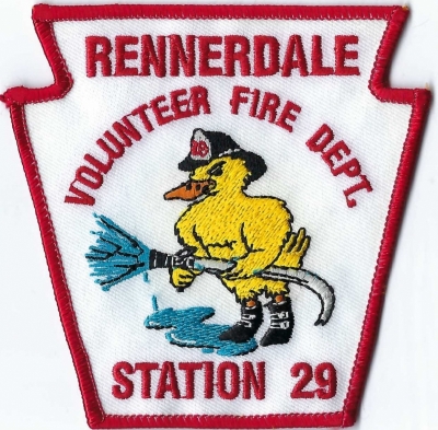 Rennerdale Volunteer Fire Department (PA)
The Rennerdale VFD has a large duck pond beside the fire station. 
Station 29.
