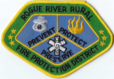 Rogue River Rural Fire Protection District (OR)
DEFUNCT - Merged w/Jackson County Fire District #1
