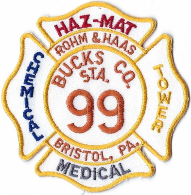 Rohm & Haas Chemical Company Fire Brigade (PA)
Station 99.

