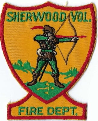 Sherwood Volunteer Fire Department (OR)
DEFUNCT - Figure of Robinhood in Sherwood Forest.  Merged w/TVF&R.
