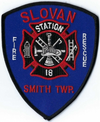 Slovan Fire Rescue (PA)
Population < 2,000.  Station 18.

