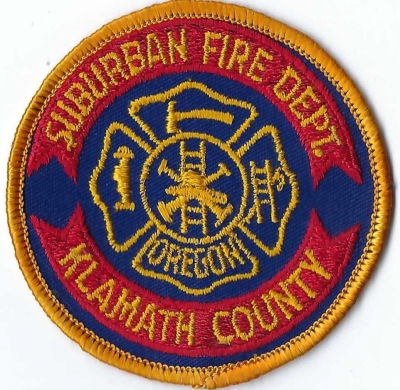 Suburban Fire Department (OR)
DEFUNCT - Merged w/Klamath County Fire District #1
