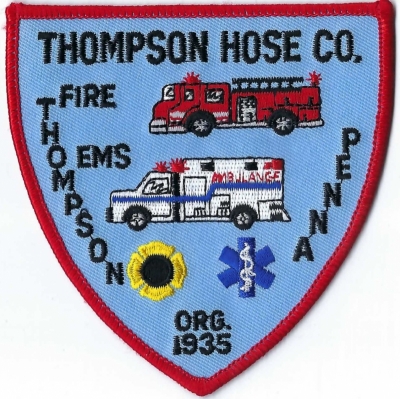 Thompson Hose Company (PA)
Population < 500.
