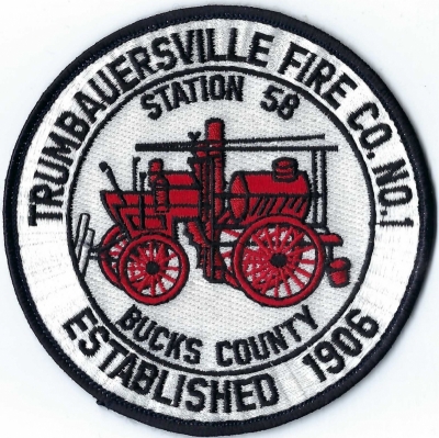 Trumbauersville Fire Company No. 1 (PA)
Population < 2,000.  Station 58.
