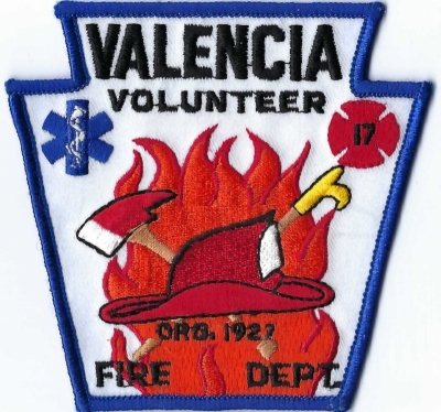 Valencia Volunteer Fire Department (PA)
DEFUNCT - Merged w/Adams Area Fire District.
