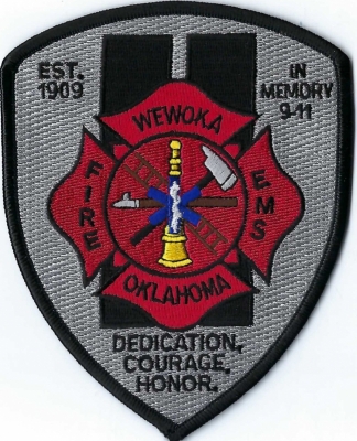 Wewoka Fire Department (OK)
In memory of 9/11.
